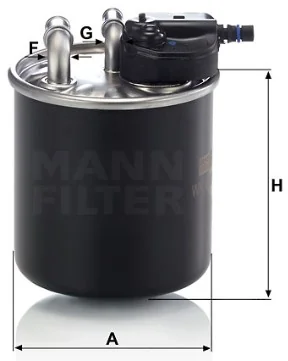 Mann-Filter - WK 820/15 - Fuel filter