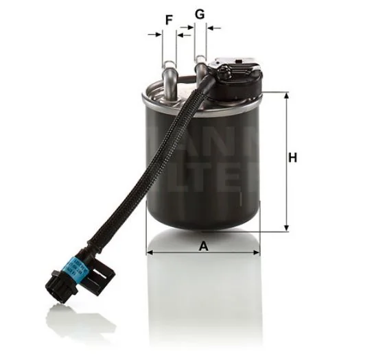 Mann-Filter - WK 820/23 - Fuel filter in-line