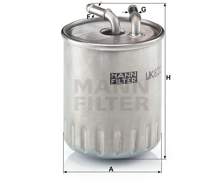 Mann-Filter - WK 822/3 - Fuel filter