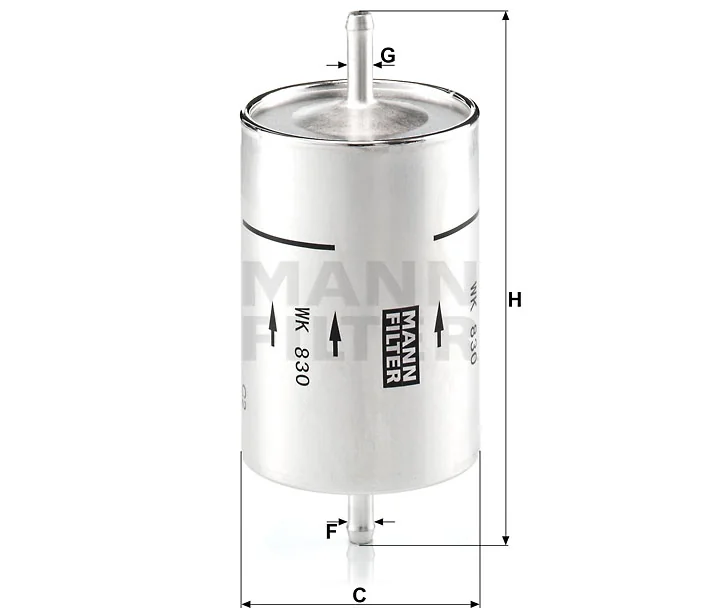 Mann-Filter - WK 830 - Fuel filter