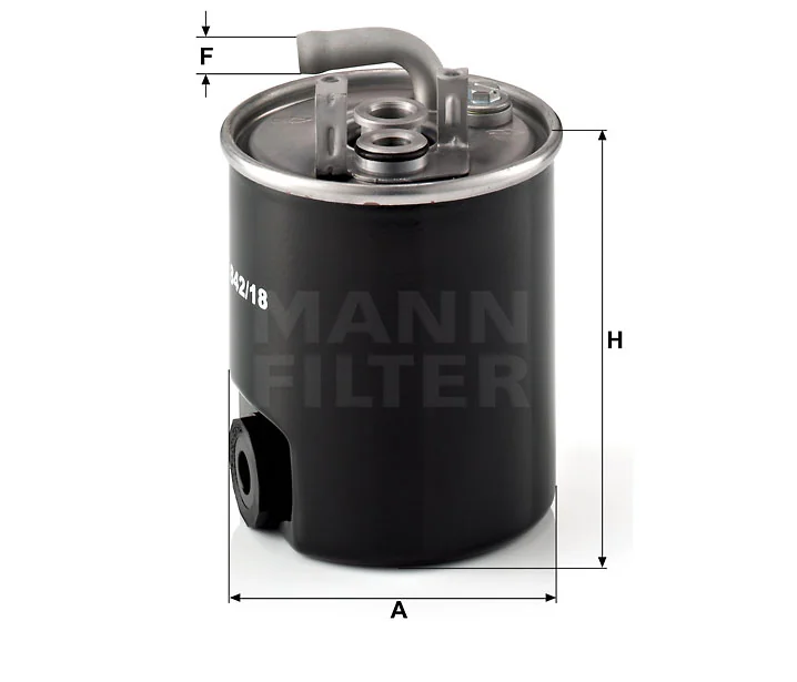 Mann-Filter - WK 842/18 - Fuel filter in-line