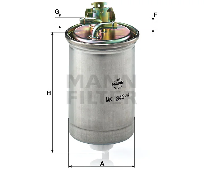Mann-Filter - WK 842/4 - Fuel filter