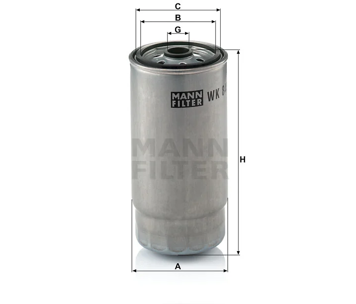 Mann-Filter - WK 845/7 - Fuel filter