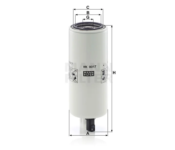 Mann-Filter - WK 9017 x - Fuel filter