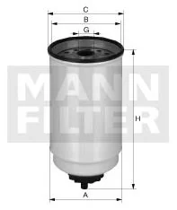 Mann-Filter - WK 9041 x - Fuel filter