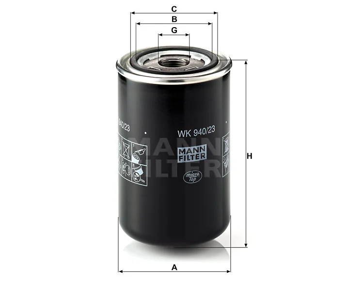 Mann-Filter - WK 940/23 - Fuel filter