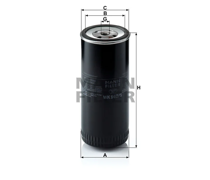 Mann-Filter - WK 962/5 - Fuel filter spin-on