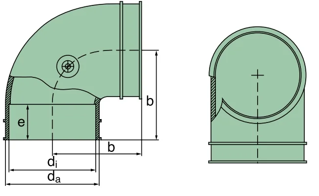 Mann Hummel - 39 600 25 999 - Krümmer 90°, ID=110mm x 89mm (TPE)