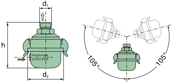 Mann Hummel - 41 007 82 113 - Luftfilter (Dämpferfilter M 22x1,5)
