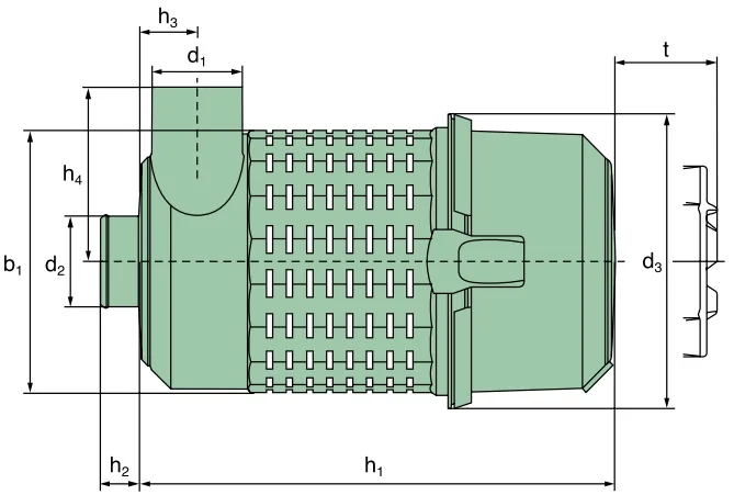 Mann Hummel - 44 180 92 960 - Luftfilter (Europiclon Vakuumfilter)