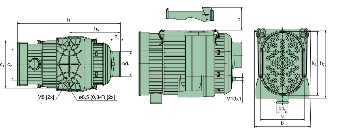 Mann Hummel - 45 215 95 914 - Luftfilter (Iqoron 7 stehend)