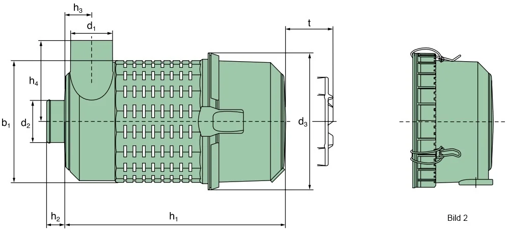 Mann Hummel - 45 280 92 960 - Luftfilter (Europiclon Vakuumfilter)