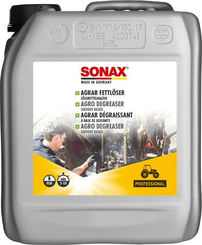 Sonax - SONAX AGRAR Fettlöser lösemittelhaltig - Sonax agrar grease remover with solvents - 5 liters