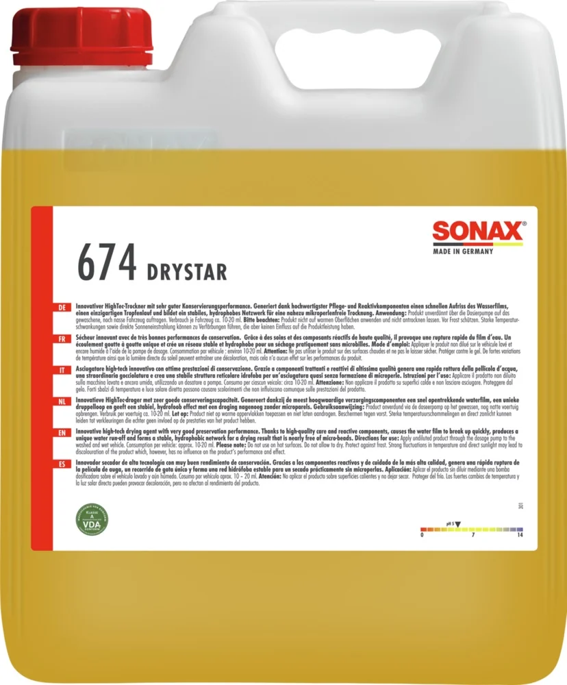 Sonax - SONAX DryStar - 10 Ltr - Sonax drystar - 10 liters