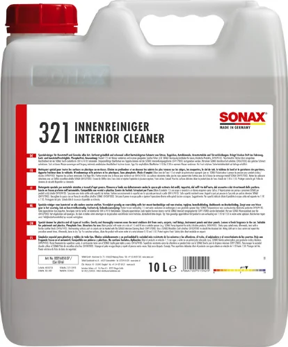 Sonax - SONAX Innenreiniger - 10 Ltr - Sonax interior cleaner - 10 l