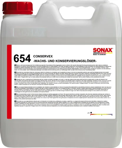 Sonax - SONAX Wachs- und Konservierungs-Löser - Sonax wax and preservative remover conservex - 10 l