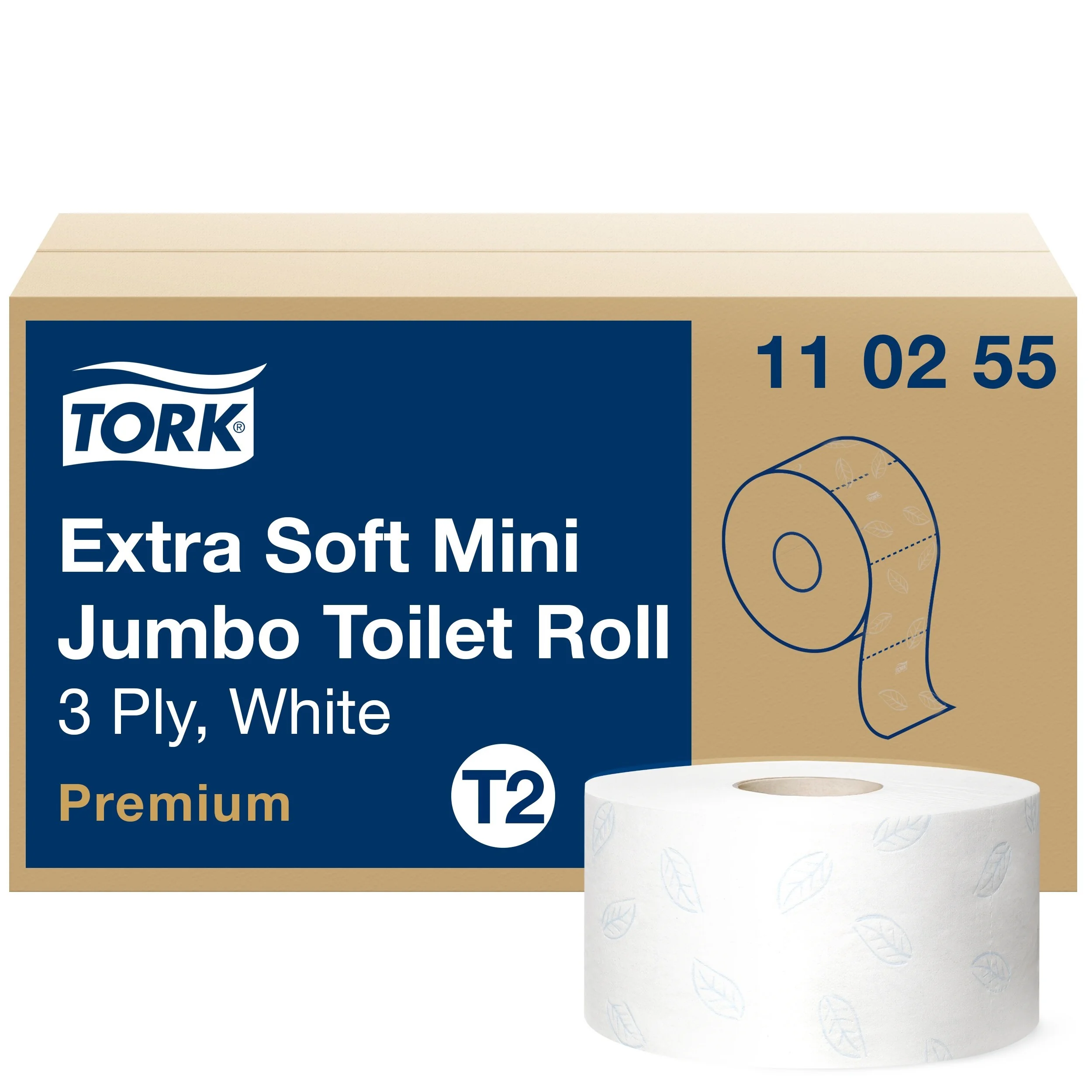 Tork - Tork extra weiches Mini Jumbo - Tork extra soft mini jumbo toilet paper white t2