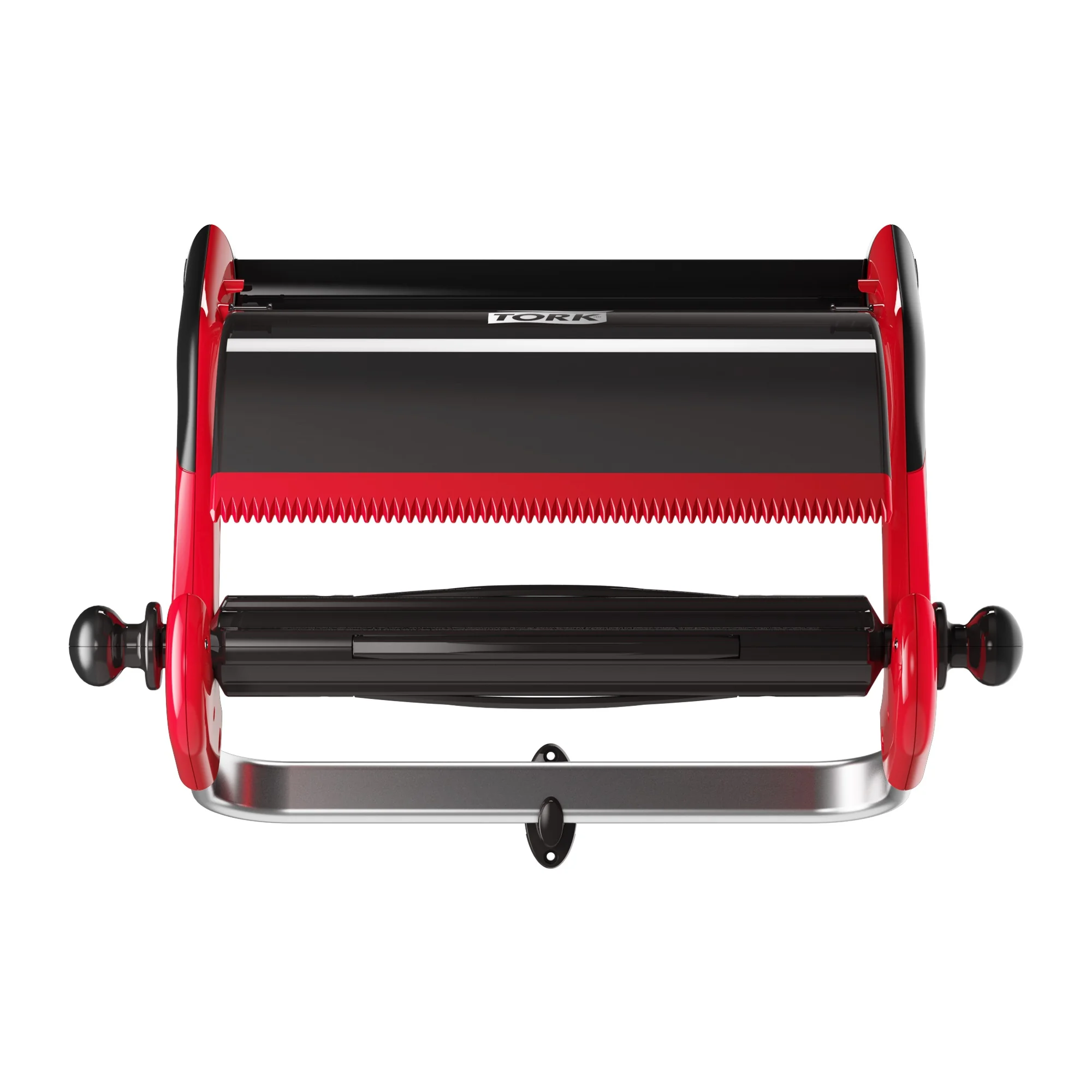 Tork - Tork Wandhalterung für Papierwischtücher - Tork wall holder for paper wipes red and smoke w1