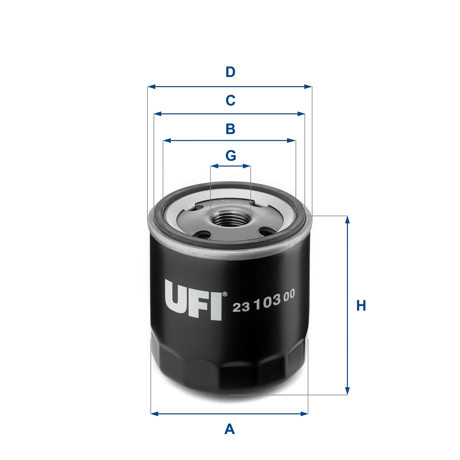 UFI Filters - 23.103.00 - Oil filter spin-on