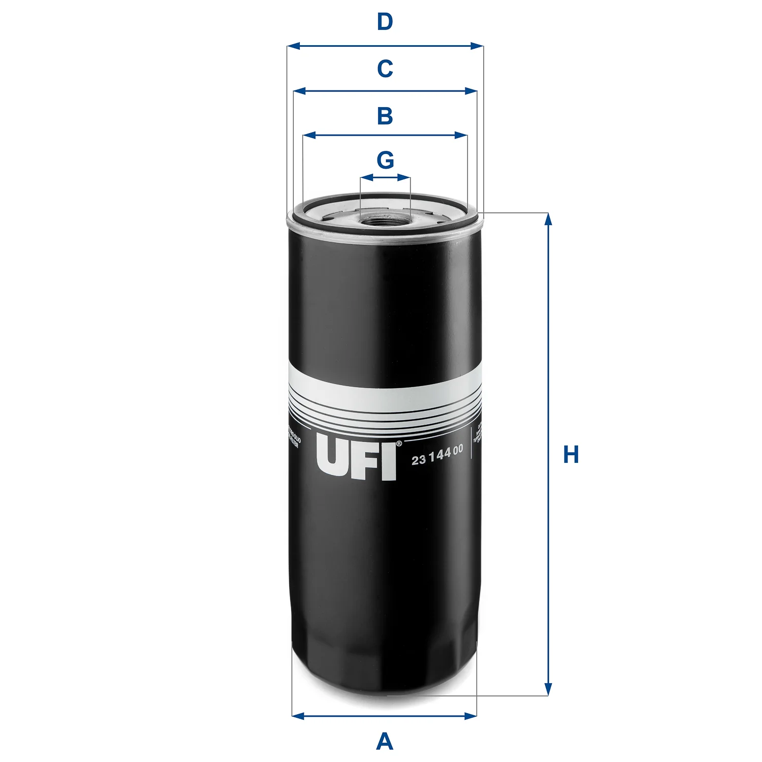 UFI Filters - 23.144.00 - Oil filter spin-on