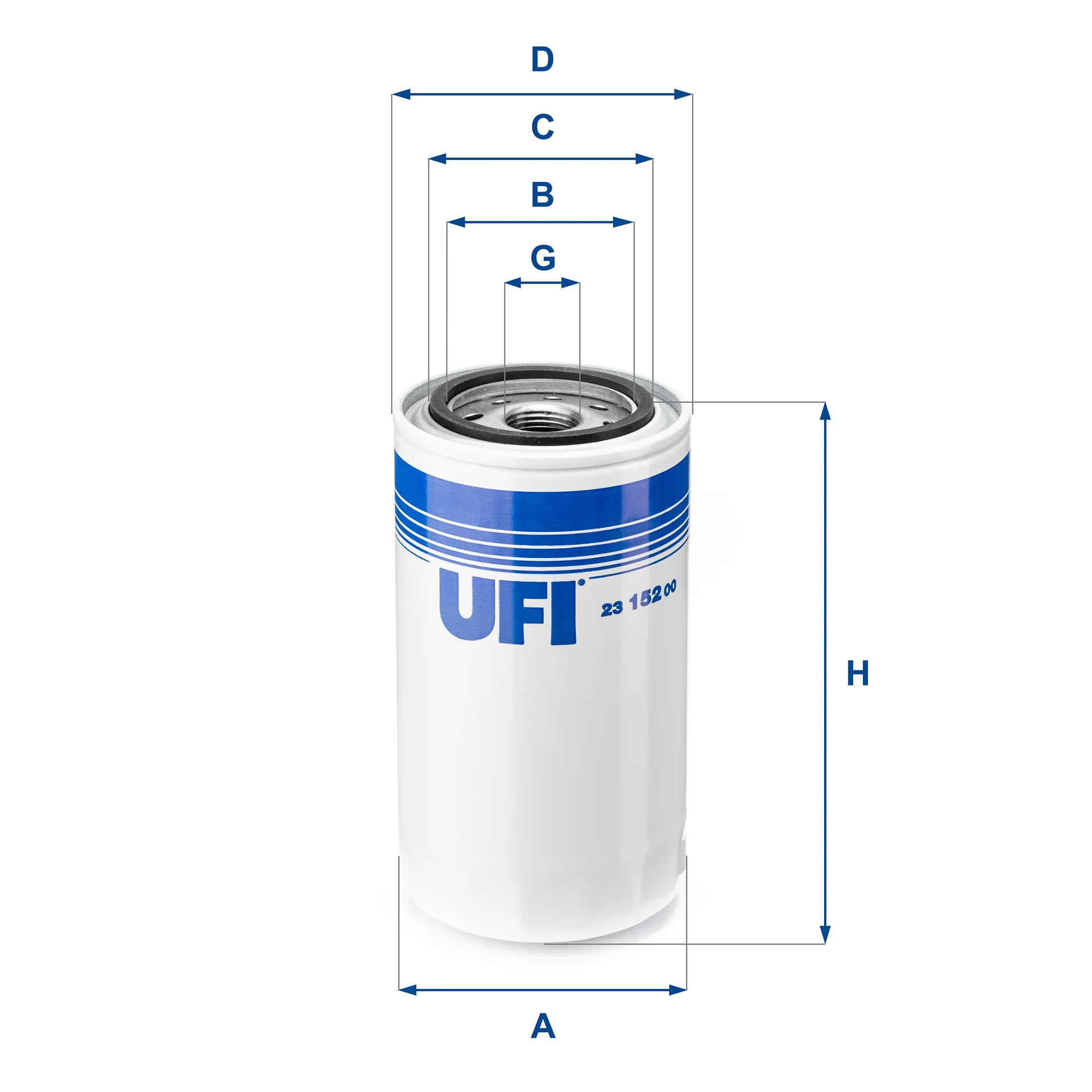 UFI Filters - 23.152.02 - Oil filter spin-on