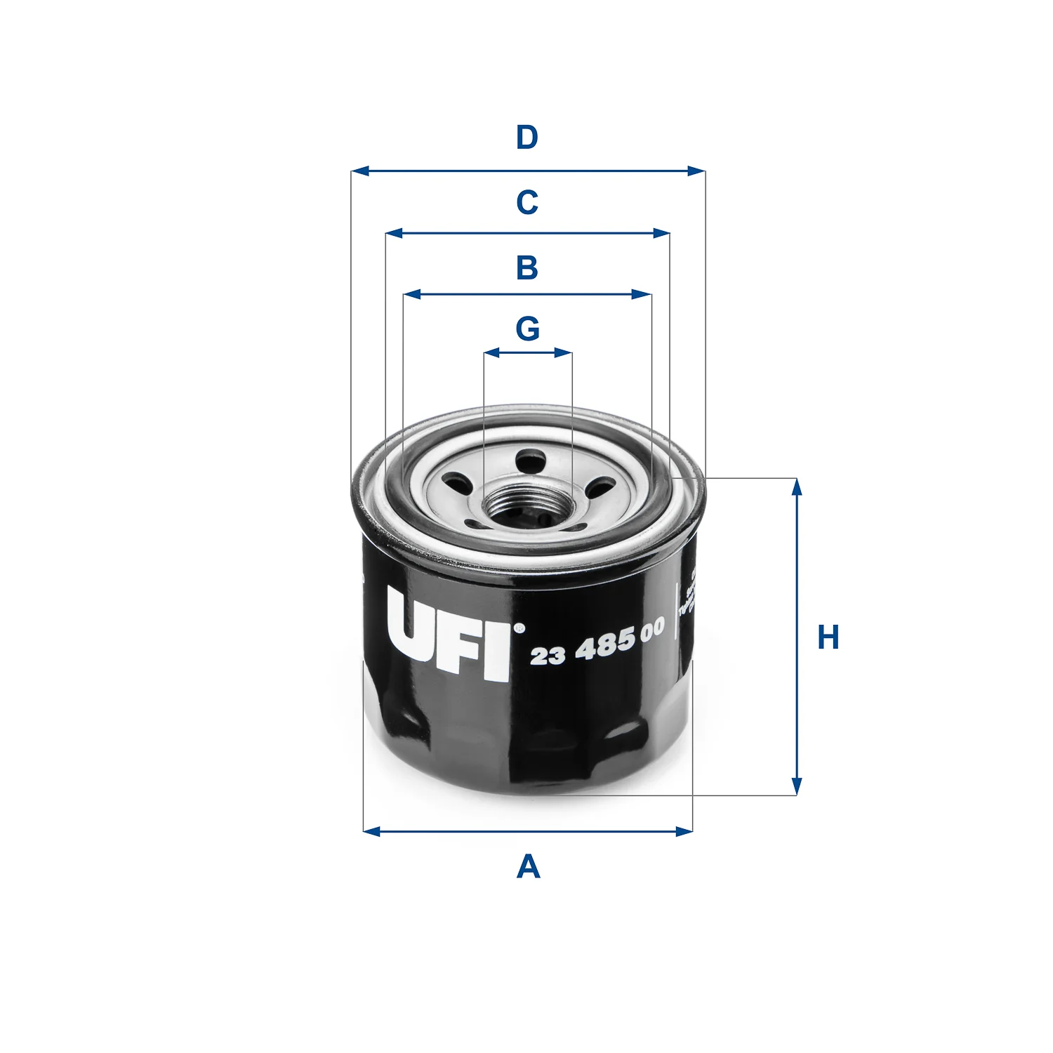 UFI Filters - 23.485.00 - Oil filter spin-on