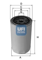 UFI Filters - 23.603.00 - Oil filter spin-on