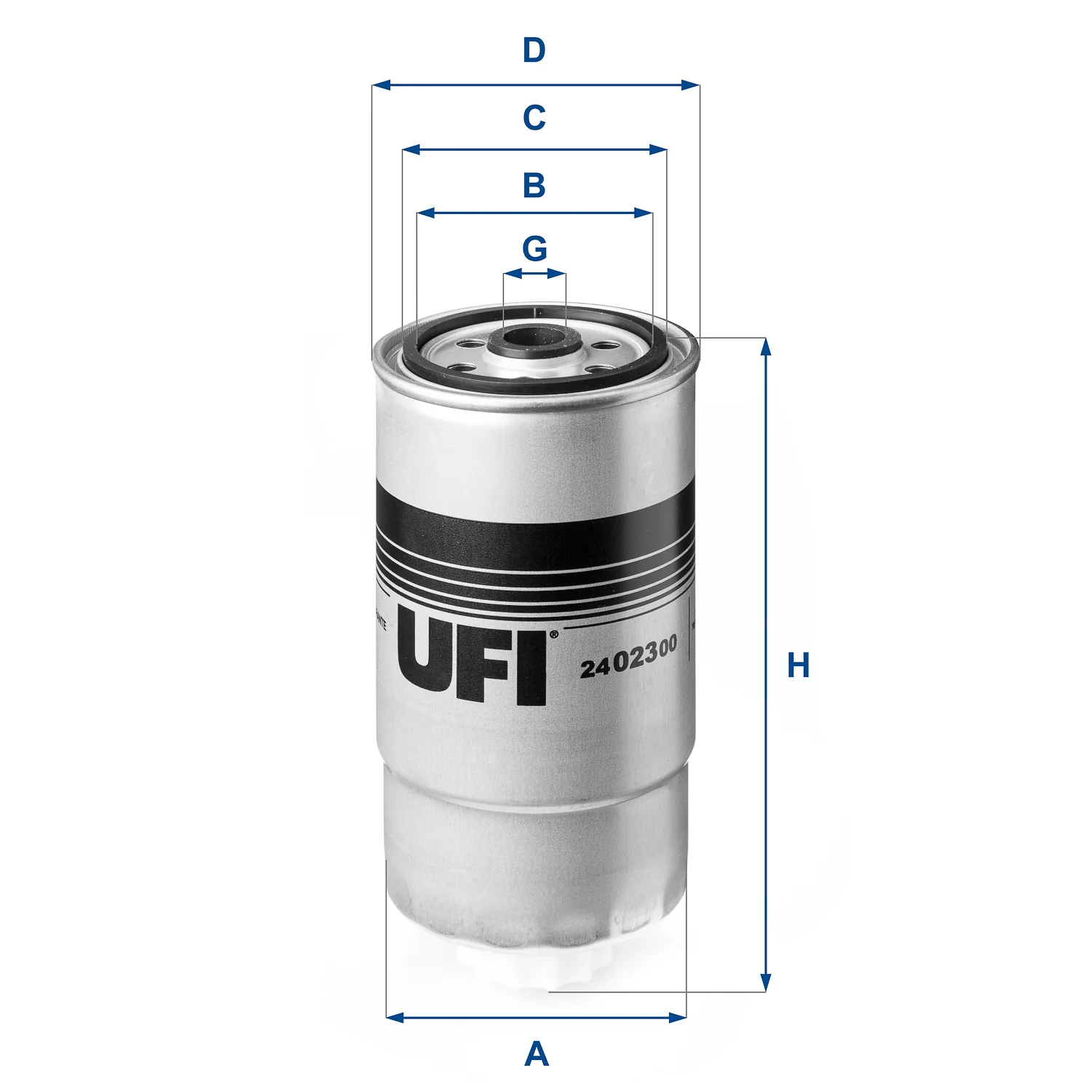 UFI Filters - 24.023.00 - Fuel filter spin-on
