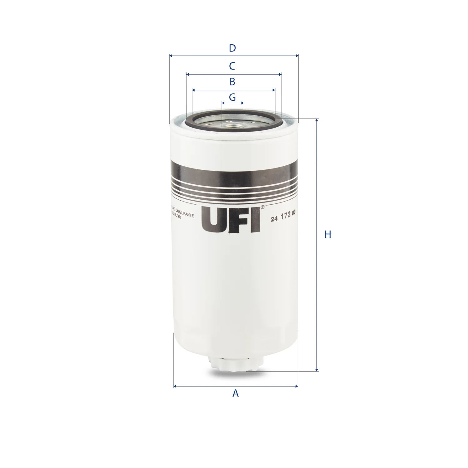 UFI Filters - 24.172.00 - Fuel filter spin-on