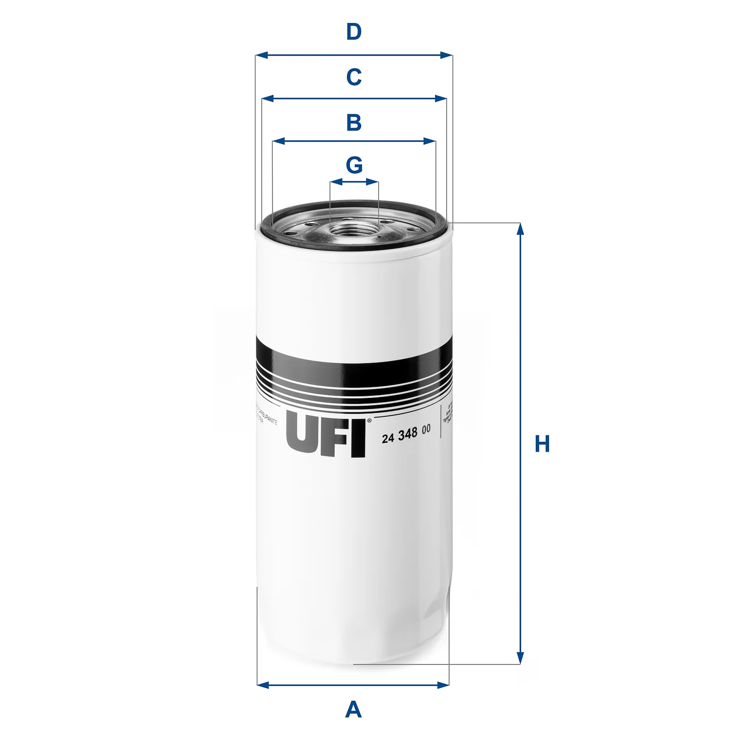 UFI Filters - 24.348.00 - Fuel filter spin-on