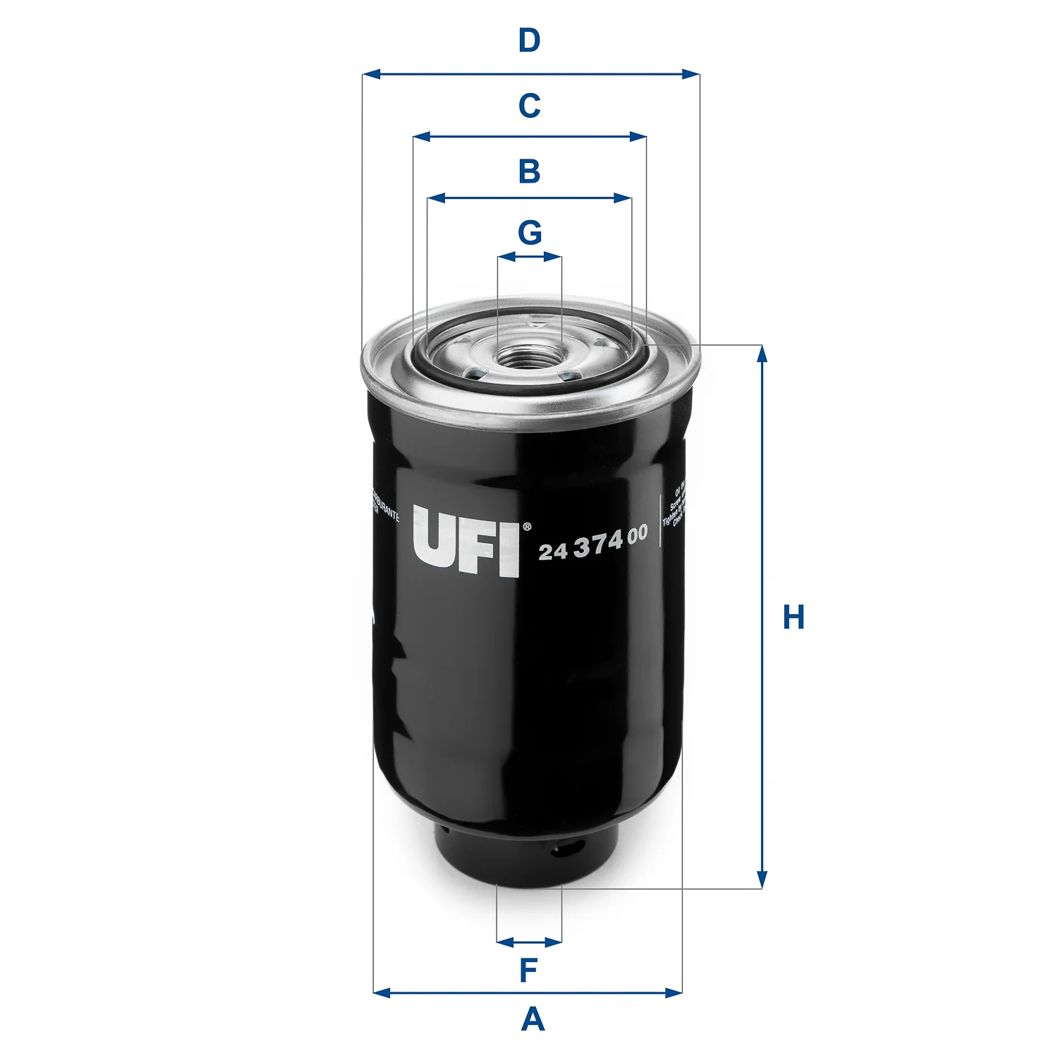 UFI Filters - 24.374.00 - Fuel filter spin-on