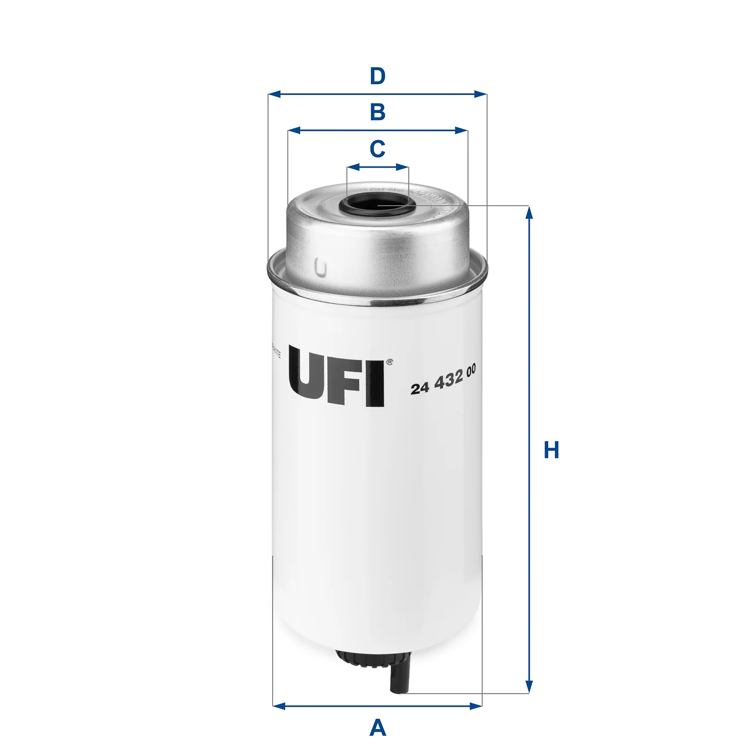 UFI Filters - 24.432.00 - Fuel filter element