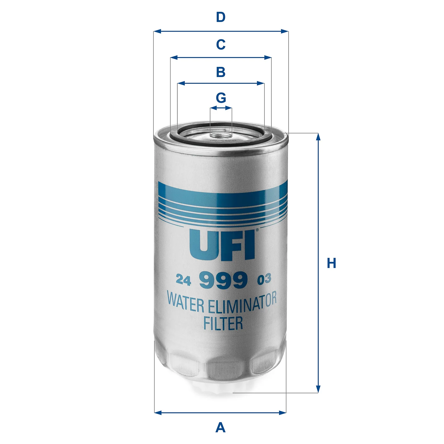 UFI Filters - 24.999.03 - Fuel filter spin-on