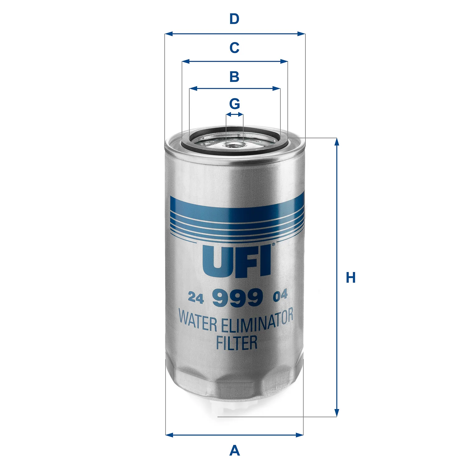 UFI Filters - 24.999.04 - Fuel filter spin-on