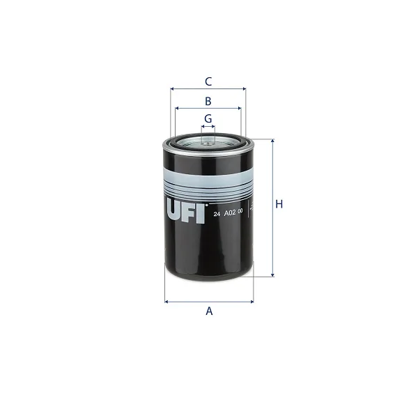 UFI Filters - 24.A02.00 - Fuel filter spin-on