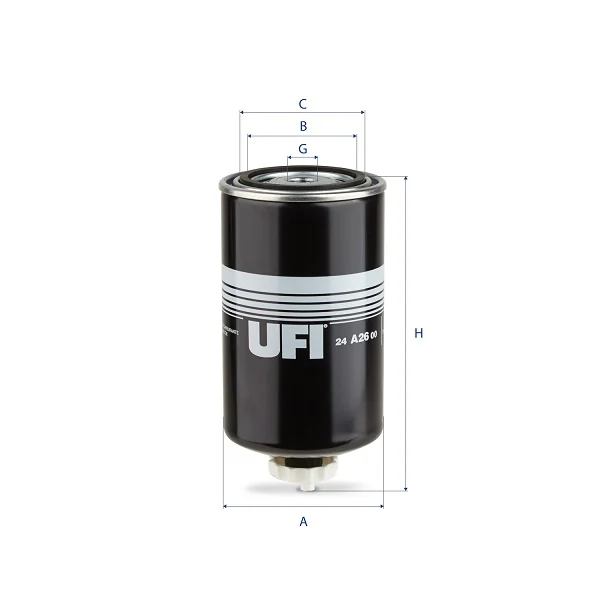 UFI Filters - 24.A26.00 - Fuel filter spin-on