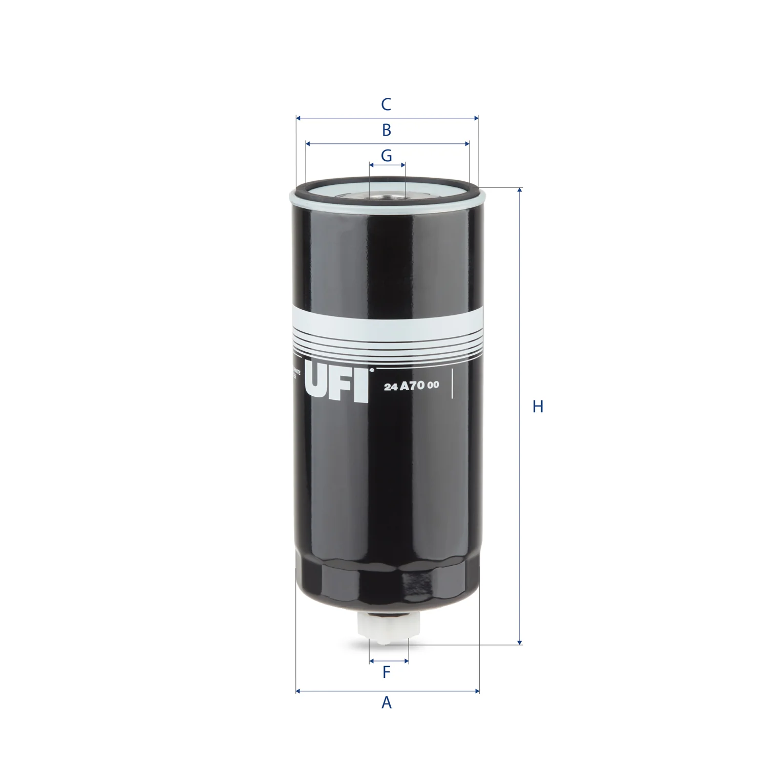 UFI Filters - 24.A70.00 - Fuel filter spin-on