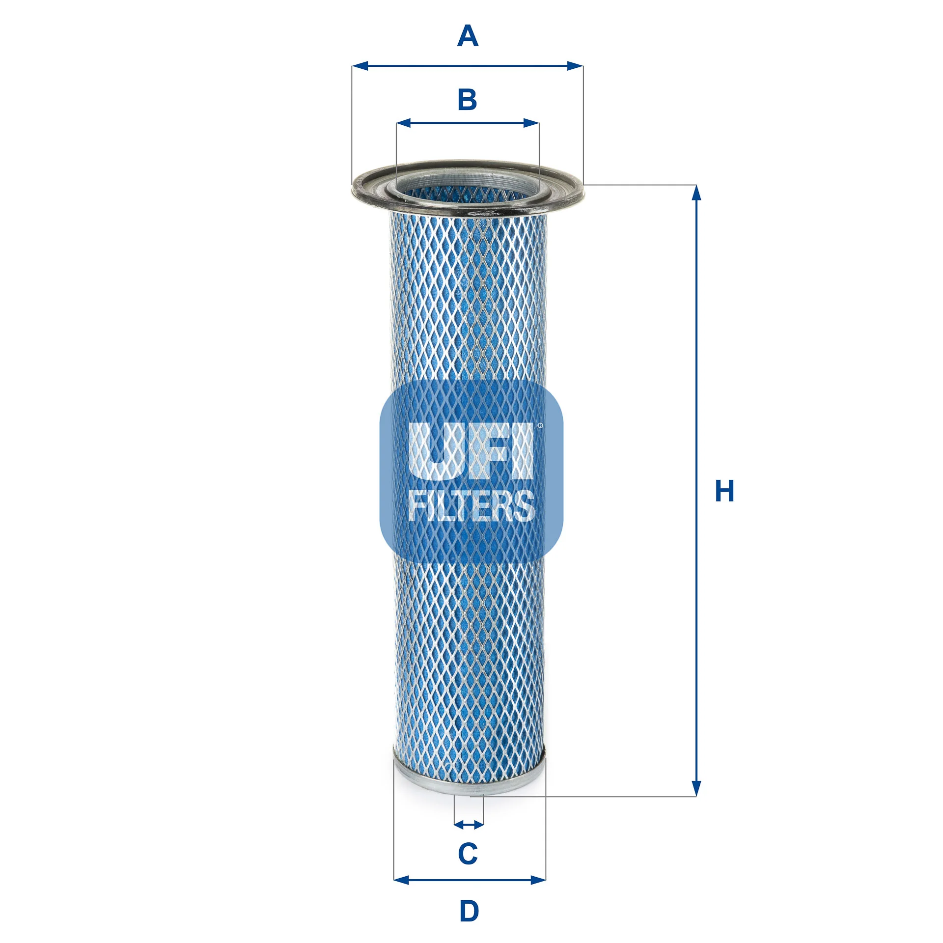 UFI Filters - 27.180.00 - Air filter element (secondary)