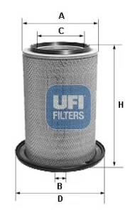 UFI Filters - 27.538.00 - Air filter element