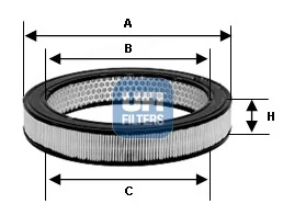 UFI Filters - 27.706.00 - Air filter element