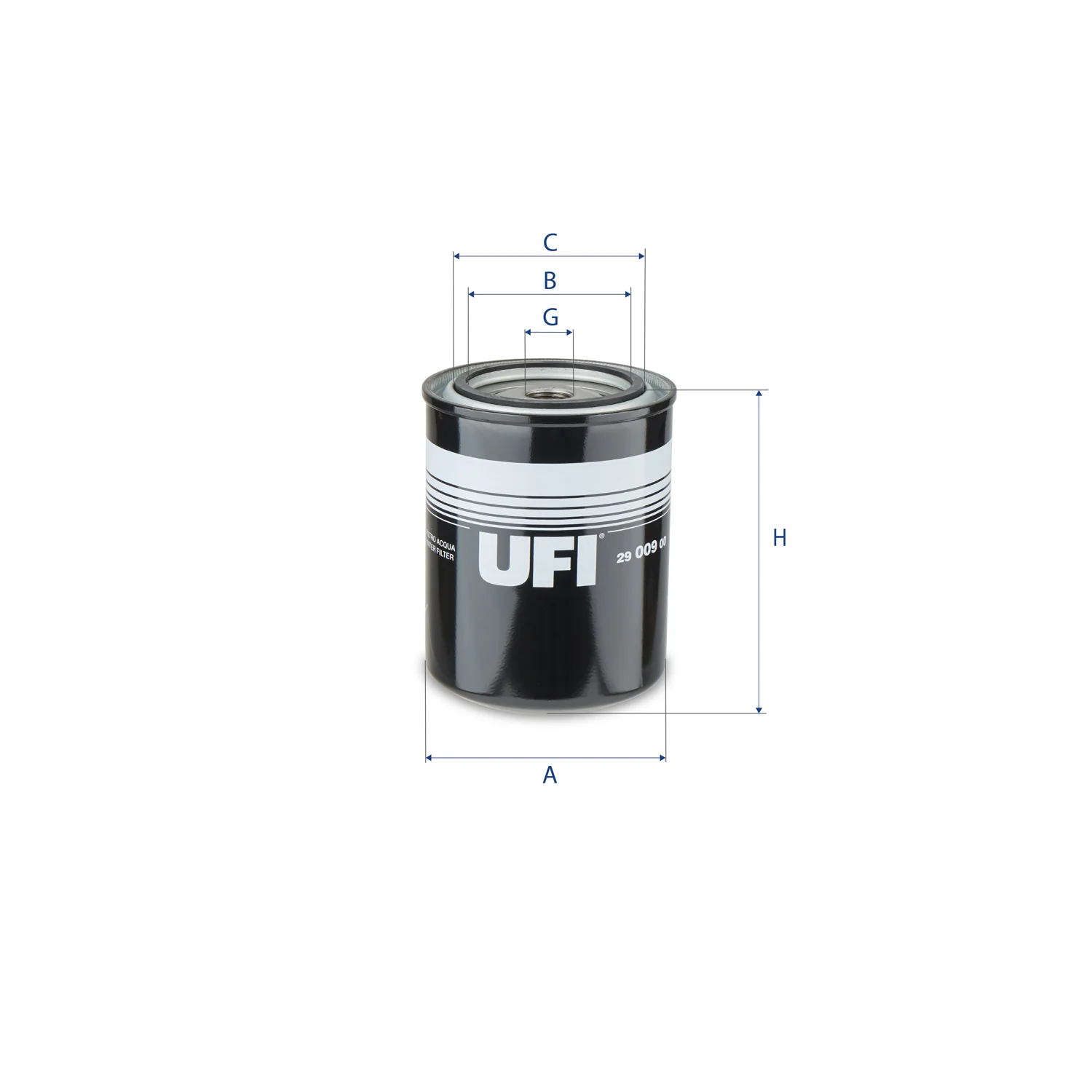 UFI Filters - 29.009.00 - Coolant filter spin-on