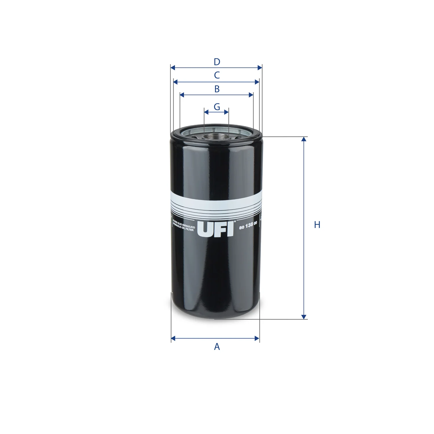 UFI Filters - 80.138.00 - Oil filter spin-on