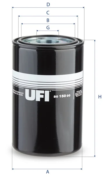 UFI Filters - 80.150.00 - Hydraulic filter spin-on