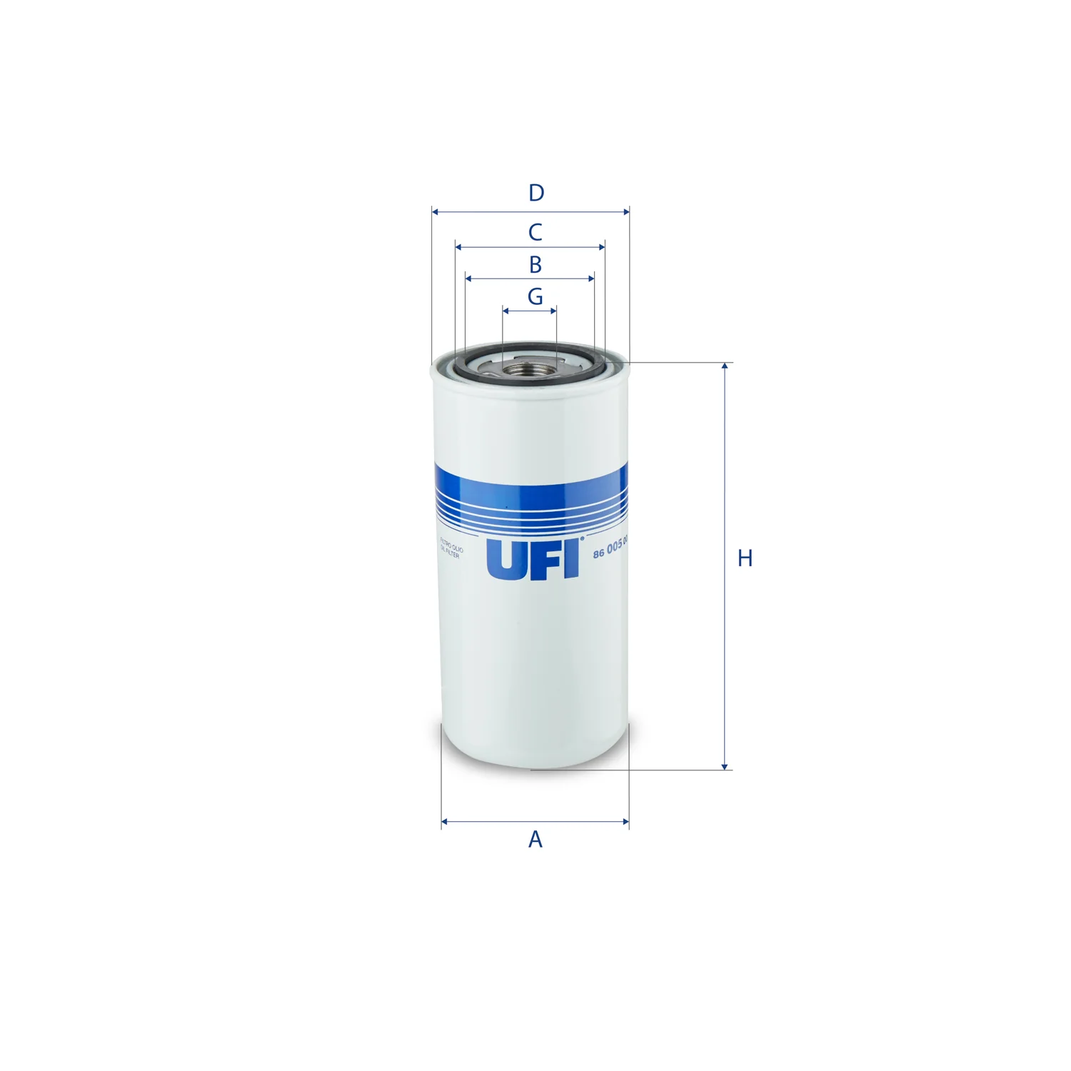 UFI Filters - 86.005.00 - Oil filter spin-on