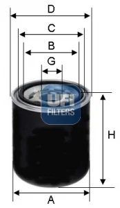 UFI Filters - 86.008.00 - Oil filter spin-on