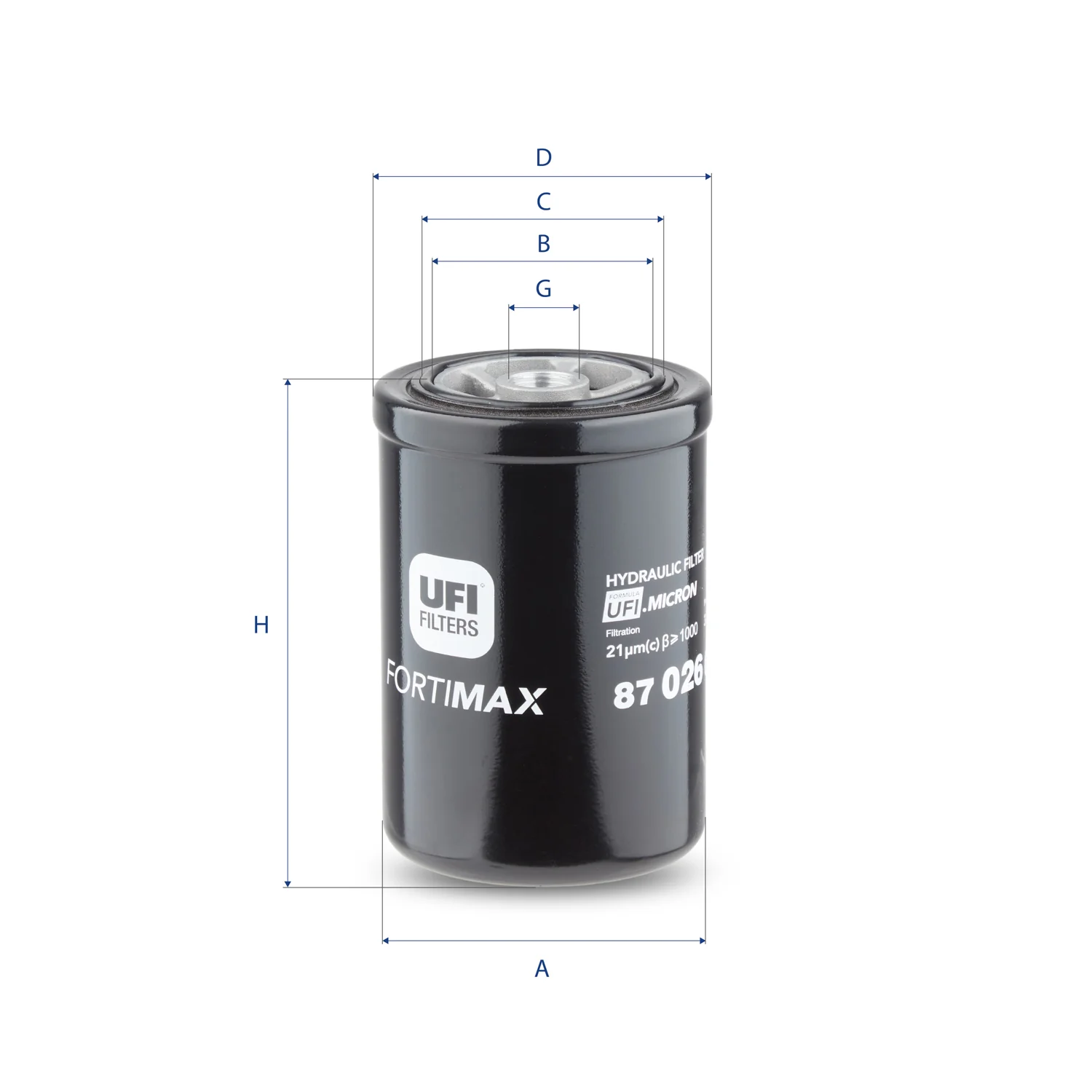 UFI Filters - 87.026.00 - Hydraulic filter spin-on