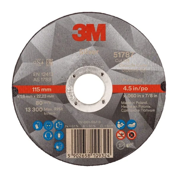 3M - 7100139229 - Cutting Disc 51787 T41 115x1.6x22.23mm