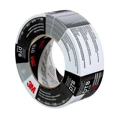 3M - 7100158345 - Duct Tape DT8 Silver 48mm x 54.8m