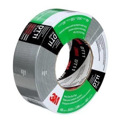 3M - 7100158377 - Heavy Duty Duct Tape DT11 Black 48mm x 54.8m