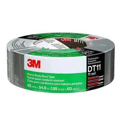 3M - 7100158377 - Heavy Duty Duct Tape DT11 Black 48mm x 54.8m